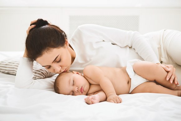 Mutter mit Baby