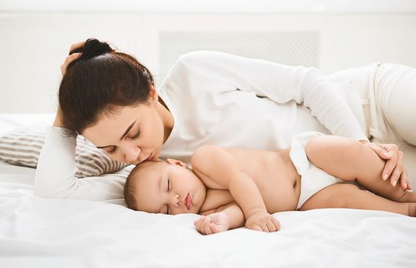 Mutter mit Baby